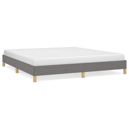 vidaXL Bed Frame without Mattress Dark Grey 180x200cm Super King Fabric