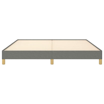 vidaXL Bed Frame without Mattress Dark Grey 180x200cm Super King Fabric