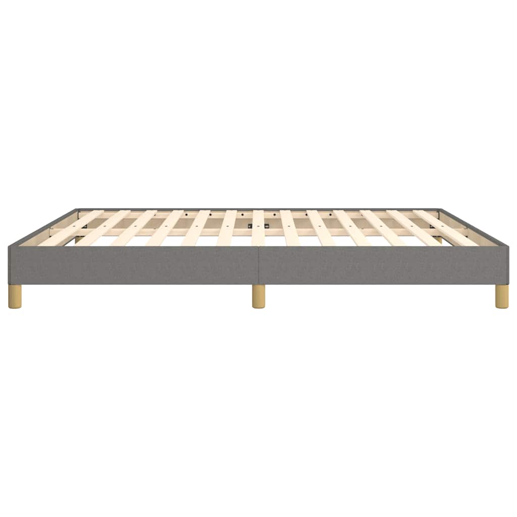 vidaXL Bed Frame without Mattress Dark Grey 180x200cm Super King Fabric