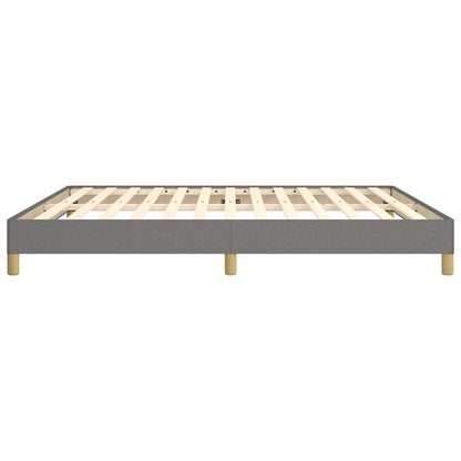 vidaXL Bed Frame without Mattress Dark Grey 180x200cm Super King Fabric