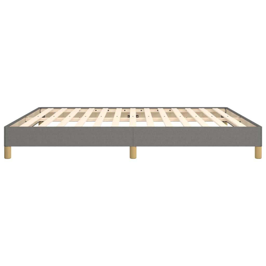 vidaXL Bed Frame without Mattress Dark Grey 180x200 cm Fabric