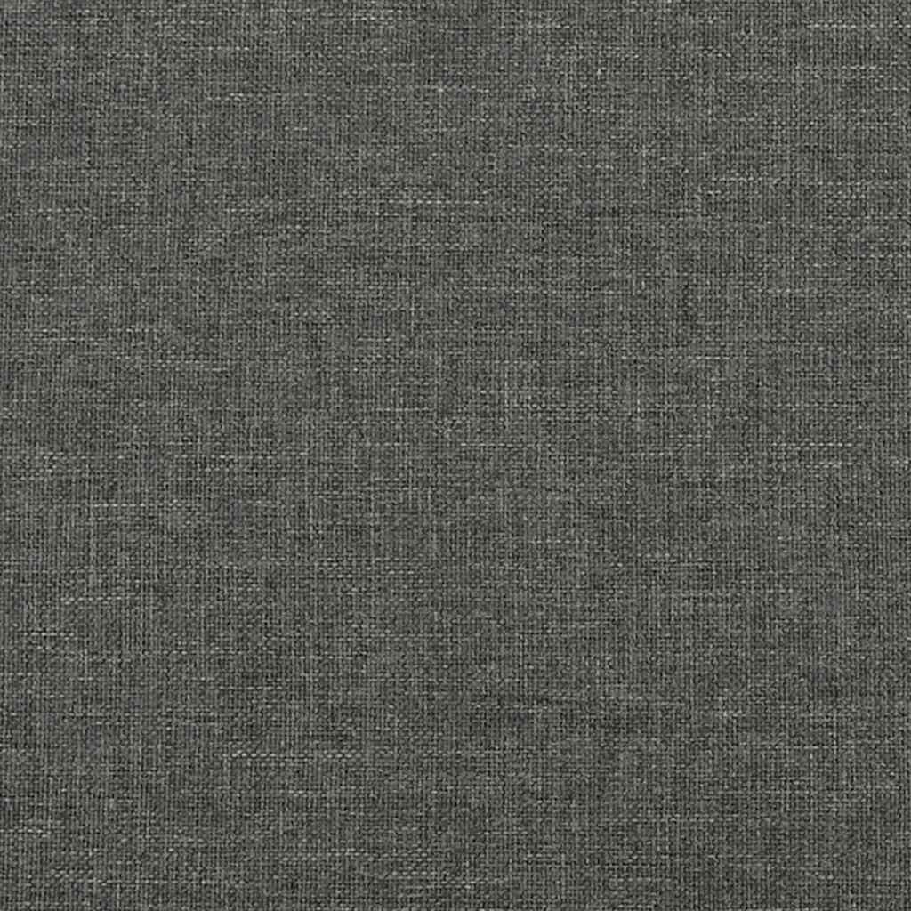 vidaXL Bed Frame without Mattress Dark Grey 180x200cm Super King Fabric