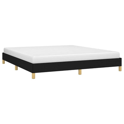 vidaXL Bed Frame without Mattress Black 180x200 cm Super King Fabric