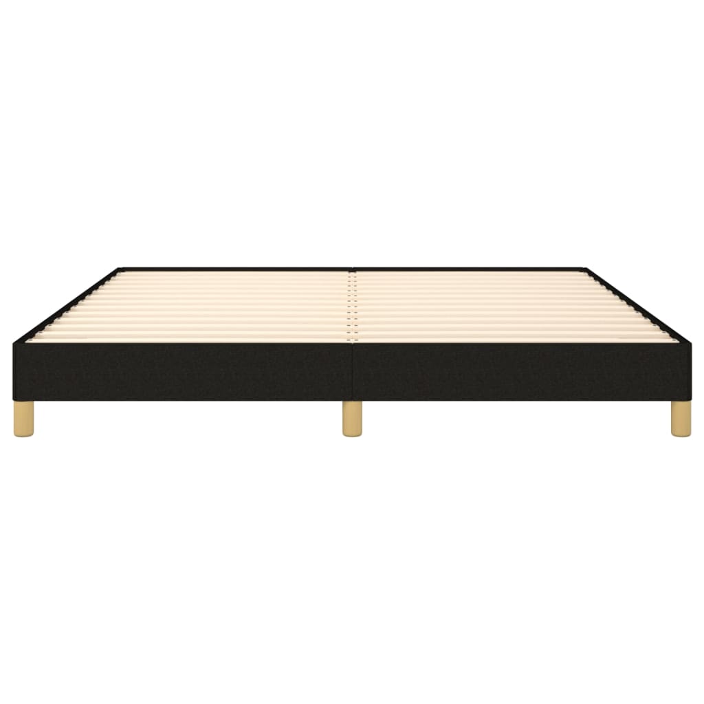 vidaXL Bed Frame without Mattress Black 180x200 cm Super King Super King Fabric