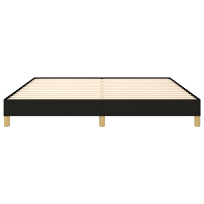 vidaXL Bed Frame without Mattress Black 180x200 cm Super King Super King Fabric