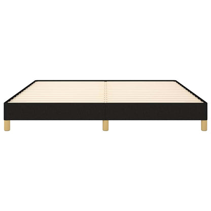 vidaXL Bed Frame without Mattress Black 180x200 cm Super King Fabric