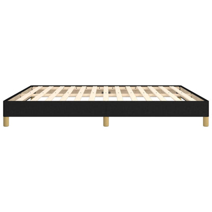 vidaXL Bed Frame without Mattress Black 180x200 cm Super King Super King Fabric