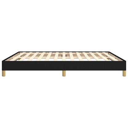 vidaXL Bed Frame without Mattress Black 180x200 cm Super King Fabric