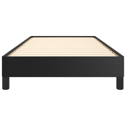vidaXL Bed Frame without Mattress Black 90x190 cm Single Single Faux Leather
