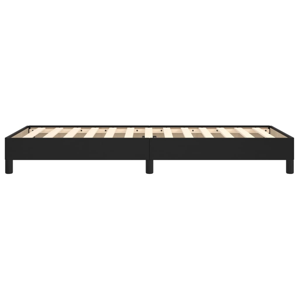 vidaXL Bed Frame without Mattress Black 90x190 cm Single Single Faux Leather