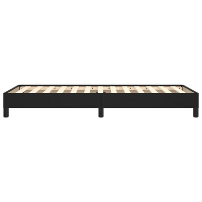 vidaXL Bed Frame without Mattress Black 90x190 cm Single Single Faux Leather