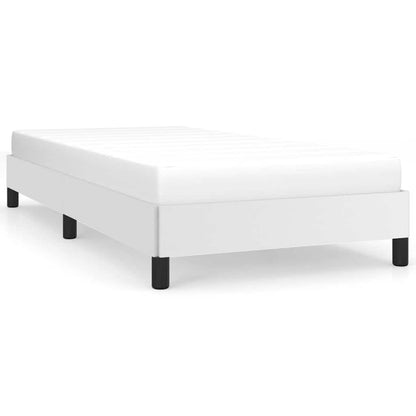 vidaXL Bed Frame without Mattress White 90x190 cm Single Faux Leather