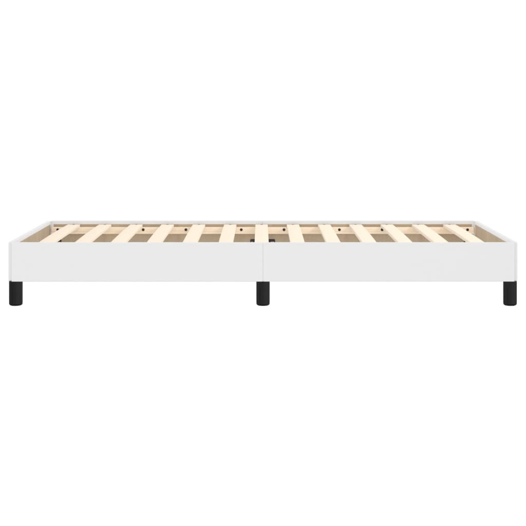 vidaXL Bed Frame without Mattress White 90x190 cm Single Single Faux Leather
