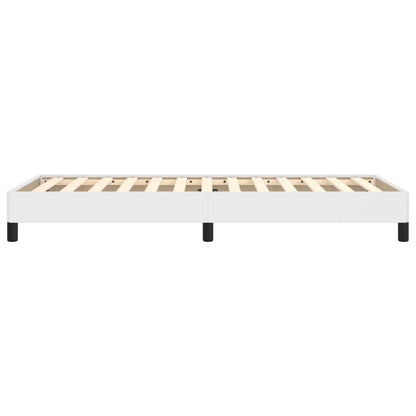 vidaXL Bed Frame without Mattress White 90x190 cm Single Single Faux Leather