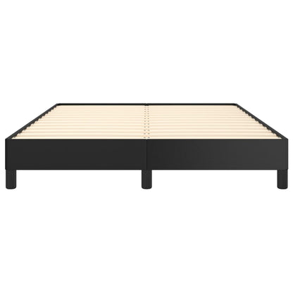 vidaXL Bed Frame without Mattress Black 135x190 cm Double Double Faux Leather