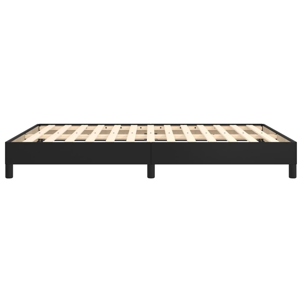 vidaXL Bed Frame without Mattress Black 135x190 cm Double Double Faux Leather