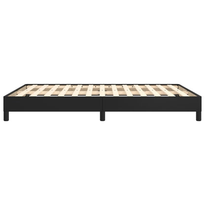 vidaXL Bed Frame without Mattress Black 135x190 cm Double Double Faux Leather