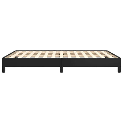 vidaXL Bed Frame without Mattress Black 135x190 cm Double Faux Leather