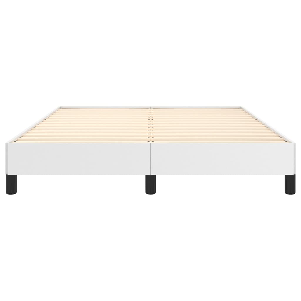 vidaXL Bed Frame without Mattress White 135x190 cm Double Double Faux Leather