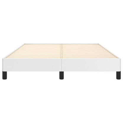 vidaXL Bed Frame without Mattress White 135x190 cm Double Double Faux Leather