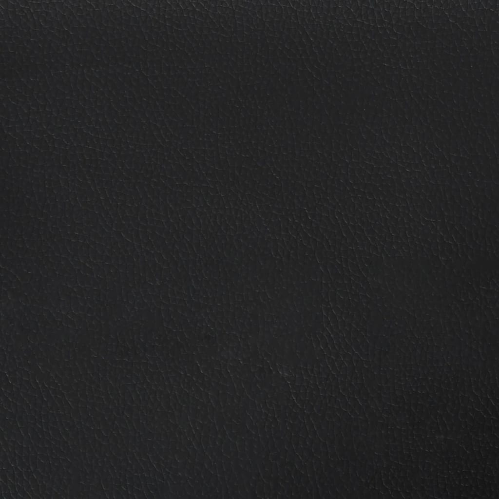 vidaXL Bed Frame without Mattress Black Super King Faux Leather