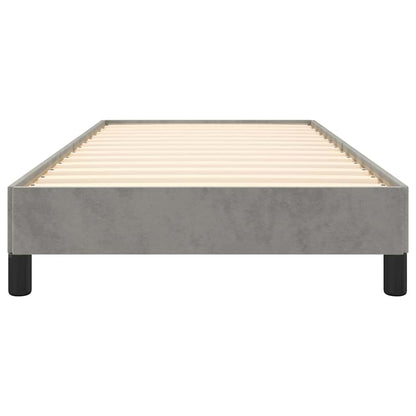vidaXL Bed Frame without Mattress Light Grey 90x190 cm Single Velvet