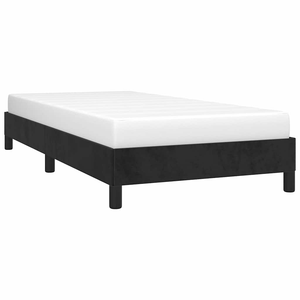 vidaXL Bed Frame without Mattress Black 90x190 cm Single Single Velvet