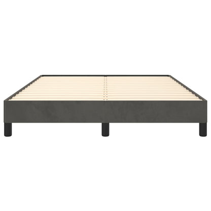 vidaXL Bed Frame without Mattress Dark Grey 135x190 cm Double Double Velvet