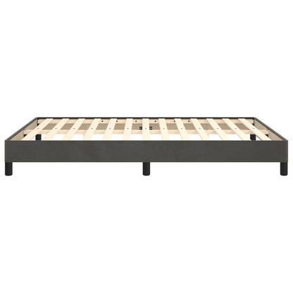 vidaXL Bed Frame without Mattress Dark Grey 135x190 cm Double Double Velvet