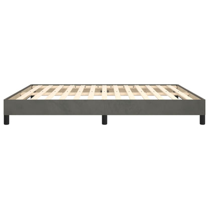 vidaXL Bed Frame without Mattress Dark Grey Super King Velvet