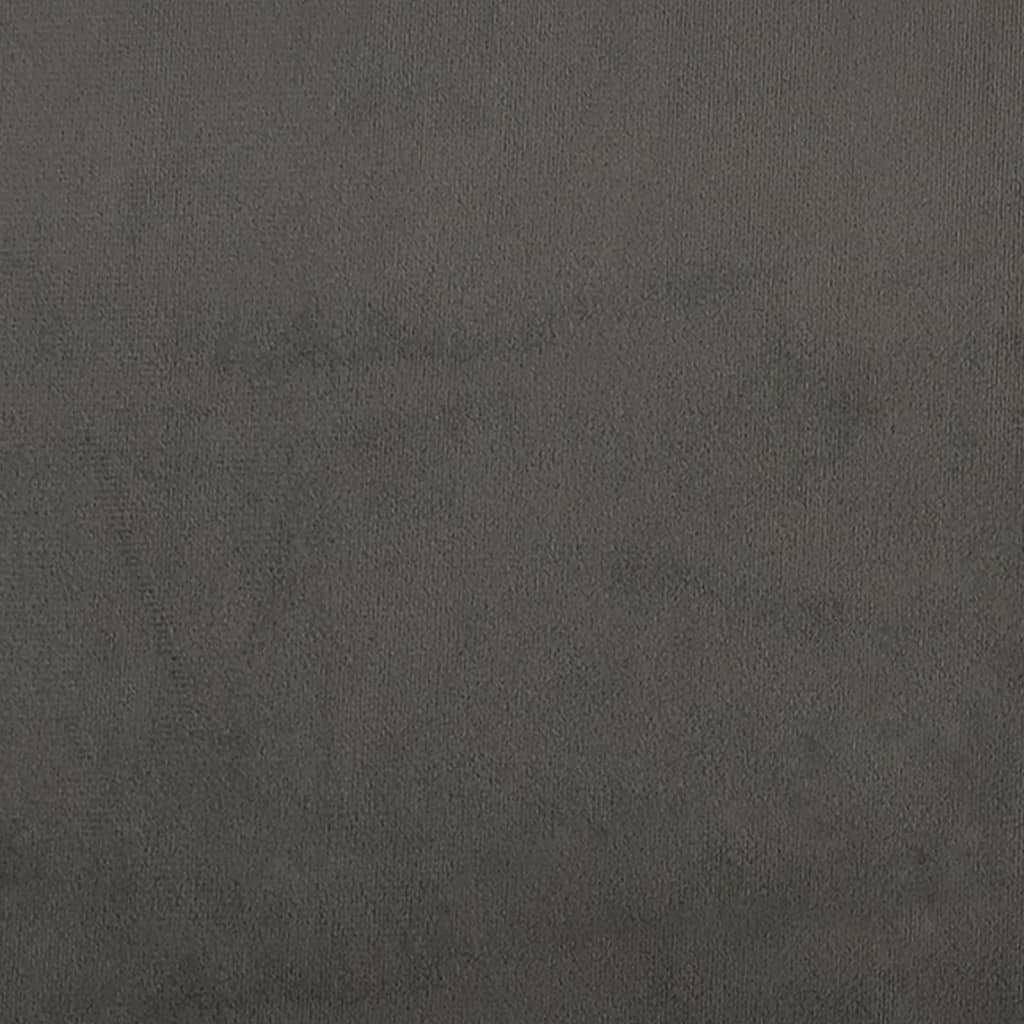 vidaXL Bed Frame without Mattress Dark Grey Super King Velvet