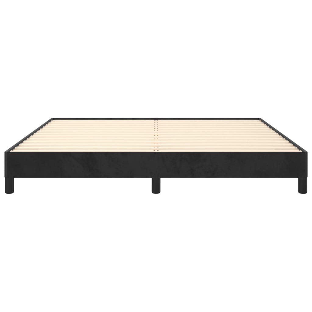 vidaXL Bed Frame without Mattress Black 180x200 cm Super King Super King Velvet