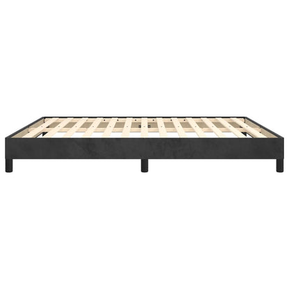 vidaXL Bed Frame without Mattress Black 180x200 cm Super King Super King Velvet