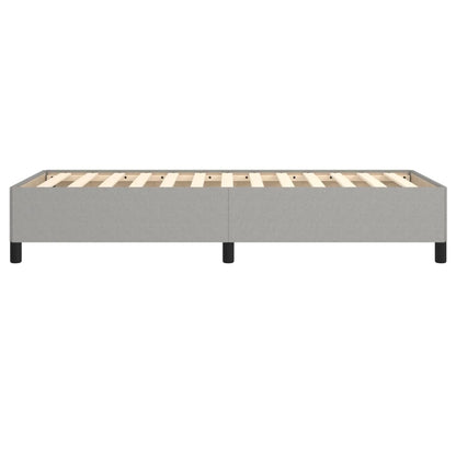 vidaXL Bed Frame without Mattress Light Grey 90x190 cm Single Single Fabric