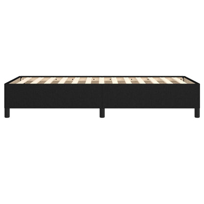 vidaXL Bed Frame without Mattress Black 90x190 cm Single Single Fabric