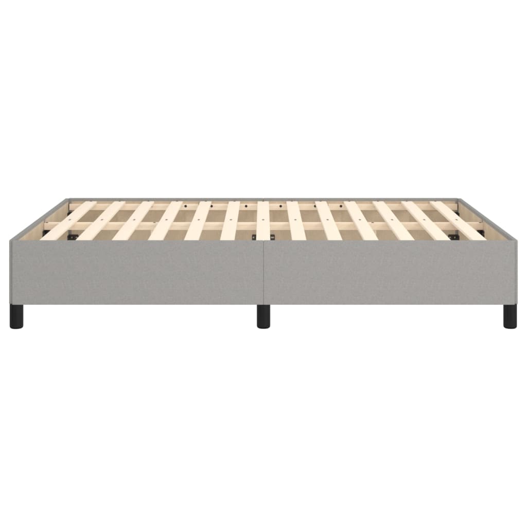vidaXL Bed Frame without Mattress Light Grey 135x190 cm Double Double Fabric