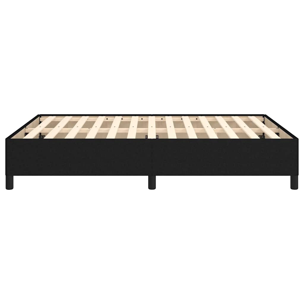 vidaXL Bed Frame without Mattress Black 135x190 cm Double Fabric