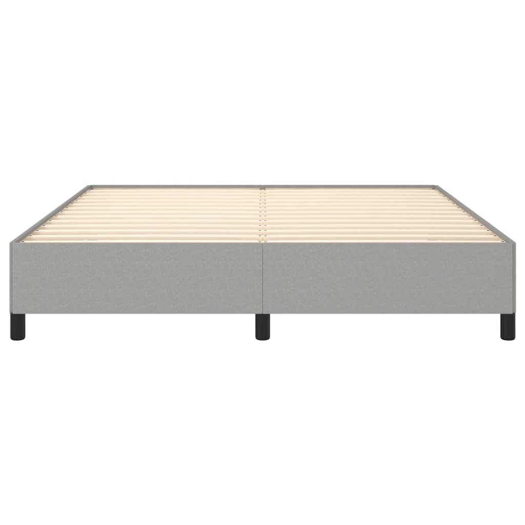 vidaXL Bed Frame without Mattress Light Grey Super King Fabric