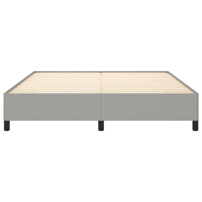 vidaXL Bed Frame without Mattress Light Grey Super King Fabric