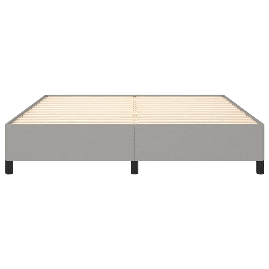 vidaXL Bed Frame without Mattress Light Grey Super King Fabric