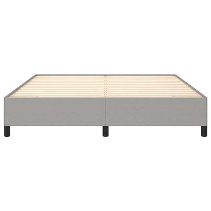 vidaXL Bed Frame without Mattress Light Grey Super King Fabric
