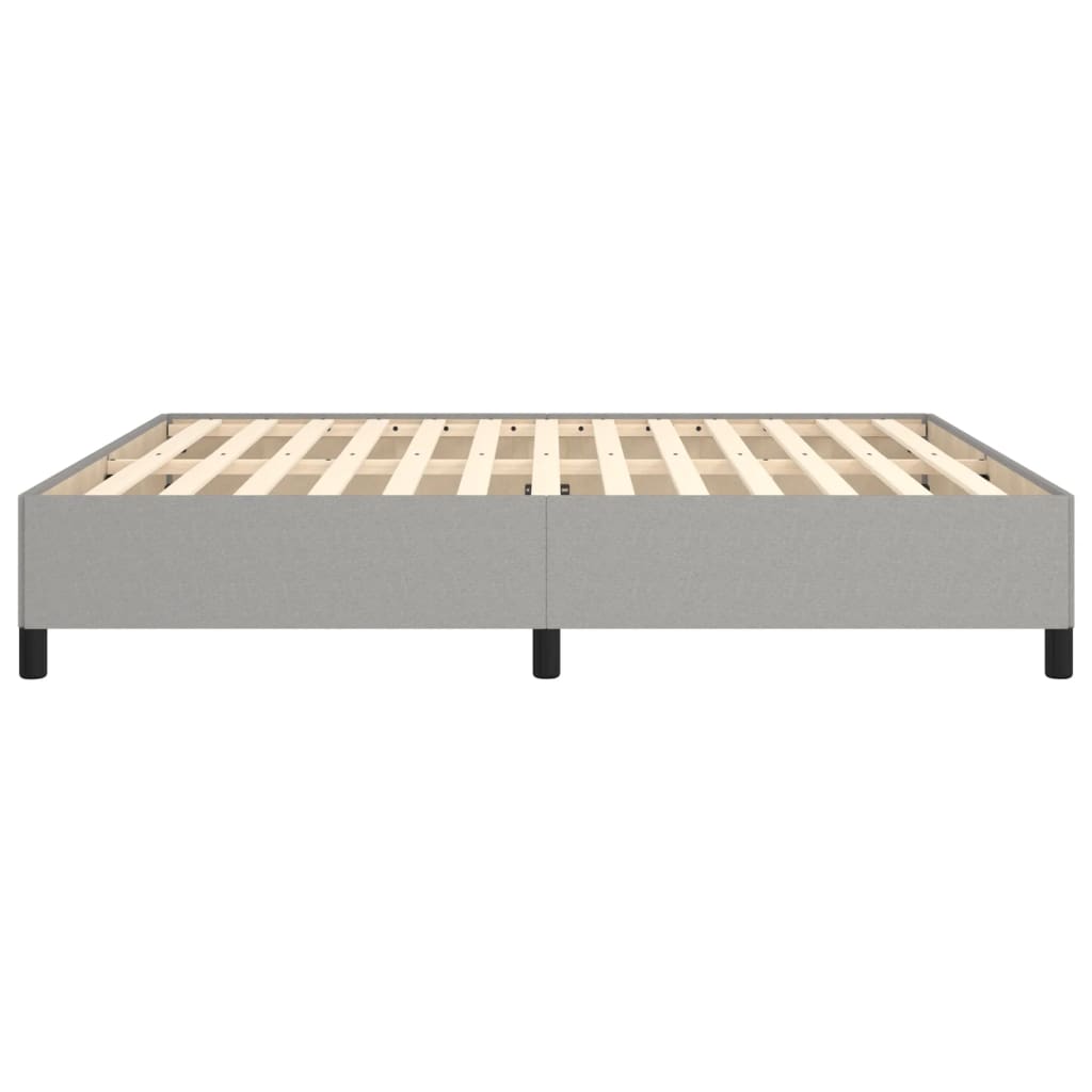 vidaXL Bed Frame without Mattress Light Grey Super King Fabric