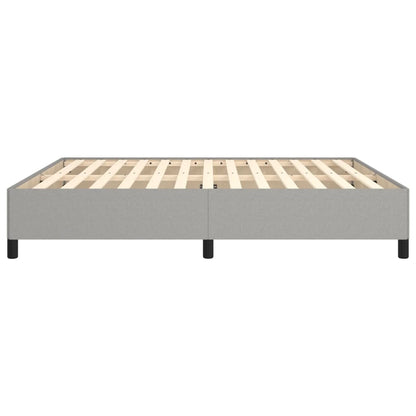 vidaXL Bed Frame without Mattress Light Grey Super King Fabric
