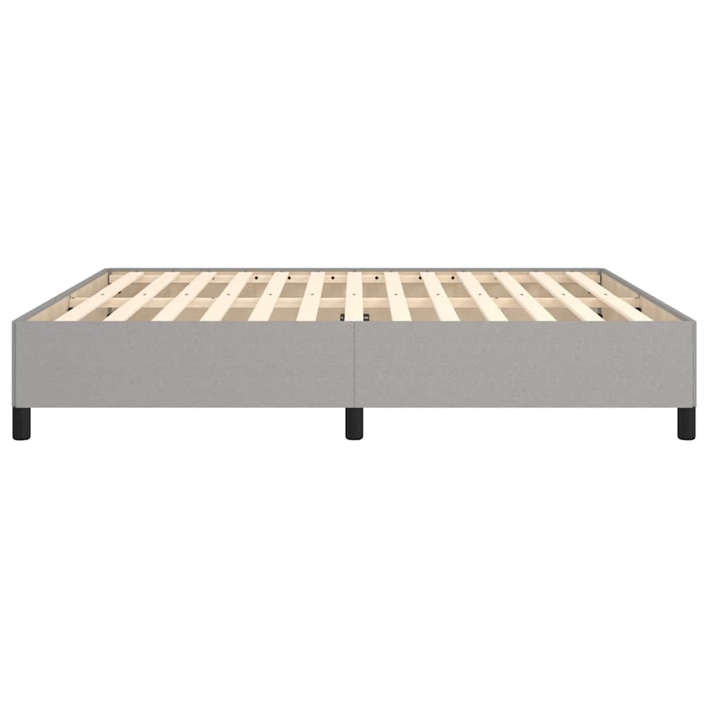 vidaXL Bed Frame without Mattress Light Grey Super King Fabric