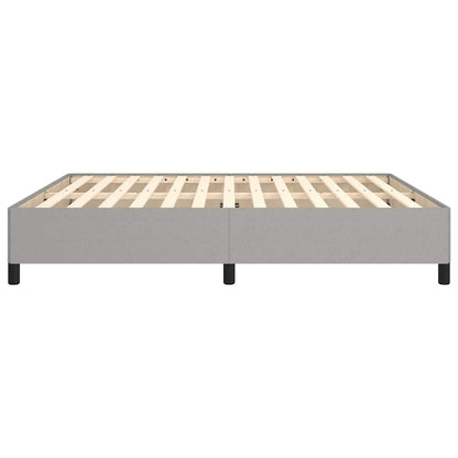 vidaXL Bed Frame without Mattress Light Grey Super King Fabric