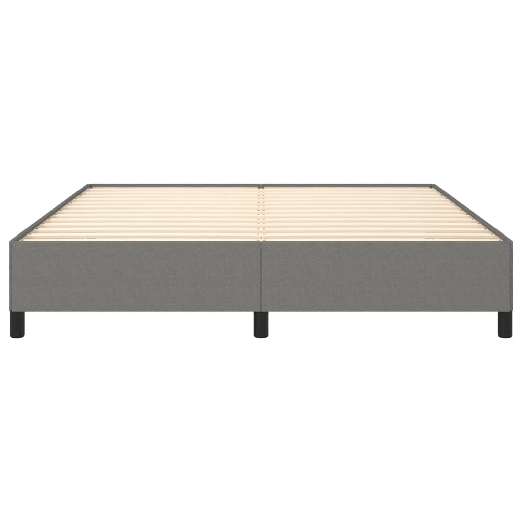 vidaXL Bed Frame without Mattress Dark Grey Super King Fabric