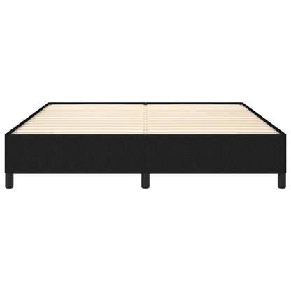vidaXL Bed Frame without Mattress Black 180x200 cm Super King Super King Fabric