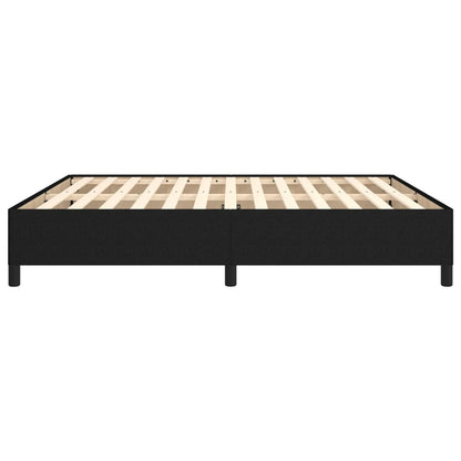 vidaXL Bed Frame without Mattress Black 180x200 cm Super King Super King Fabric