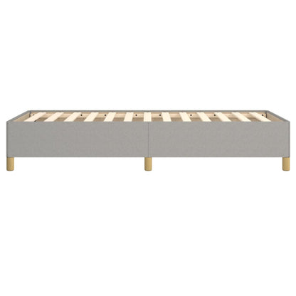 vidaXL Bed Frame without Mattress Light Grey 90x190 cm Single Single Fabric