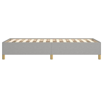 vidaXL Bed Frame without Mattress Light Grey 90x190 cm Single Fabric